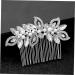 Didiseaon 1pc Barrettes for Women Bridal Hair Comb Rhinestone Headpiece Rhinestone Hair Comb Hair Jewels for Women Flower Girl Hair Accessory Tiara Bride Hair Accessories Wedding - Buy Online on GoSupps.com