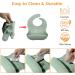 5pcs Baby Weaning Set with Adjustable Bib, Suction Bowl, Spoon & Fork - BPA Free Toddler Feeding Kit in Green - Buy Online on GoSupps.com