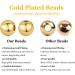 PandaHall 300pcs 4mm 14K Gold Plated Brass Spacer Beads for Jewelry Making - Round Smooth Seamless Loose Metal Beads for Summer Accessories - Buy Online on GoSupps.com
