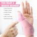 Adjustable Trigger Thumb Splint - Arthritis Pain Relief Brace for Sprains & Tendonitis - One Size Fits All - Comfortable Pink Support for Left & Right Hand - Buy Online on GoSupps.com
