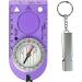 Camping Compass - Luminous Hiking Compass - Magnetic Survival Compass - Orienteering Compass Kids Camping Kit - Professional Compass Navigation Map Reading - BoyScout Compact Compass Magnetic Heading Purple - Buy Online on GoSupps.com