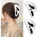 Halloween Hair Claw Clip 2pcs Big Mask Ghost Face Hairpin Scream Grimaces Scary Styling Shark Clip Funny Ponytail Clip Hair Accessories Halloween Styling - Buy Online on GoSupps.com
