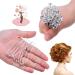30 Pcs Silver Diamante Wedding Hair Pins - Bridal Accessories for Women, Bridesmaids, Prom - Rhinestone Hair Clips by XCOZU - Buy Online on GoSupps.com