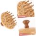 Fomiyes Wooden Massage Comb for Women | Beech & Bamboo Wide Tooth Hair Comb for Scalp & Hair Care - Buy Online on GoSupps.com