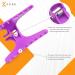 Professional Hairdresser's Purple Butterfly Hair Clips (x12) - Buy Online on GoSupps.com