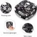 Black Death Skull Flower Sanitary Napkin Storage Bag Feminine Menstrual Cup Pouches Nursing Pad Holder Tampon Bags Portable Period Bag for Women Teen Girls 1Pcs Multi-colored 12 - Buy Online on GoSupps.com