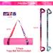 Buy 2-Piece Yoga Mat Set with Adjustable Carrying Strap | Cotton Yoga Belt for Pilates Stretching & Fitness - International Shipping Available - Buy Online on GoSupps.com