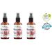 Buy Pack of 3 Premium Organic Moroccan Rose Water | 100% Pure Food Grade Hydrating & Rejuvenating | 4oz with Sprayer - Imported from Morocco - Buy Online on GoSupps.com