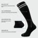 360 RELIEF - Flight Compression Socks Supports | Blood Circulation Travel Work L-XL 3Pairs-Black with 2 White lines - Buy Online on GoSupps.com