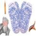 Reflexion Massage Socks Set | Cotton Foot Reflexology Socks for Women (35-39) - 2 Pairs of Pressure Point Massage Socks - Buy Online on GoSupps.com