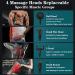 Shavingfun Mini Massage Gun - Portable Electric Muscle Massager with 6 Speeds & 4 Heads for Pain Relief - Ideal for Travel - Buy Online on GoSupps.com