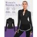 Kiiwah Women's Running Jacket - Lightweight Breathable Sports Jacket with Thumb Holes | XL Black Running & Training Top - Buy Online on GoSupps.com