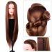 24-Inch Exercise Head for Hair Styling - High-Quality Synthetic Fiber Knot-Free Doll Head for Hairdresser Training & Professionals - Buy Online on GoSupps.com