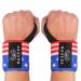 MASEDA Wrist Wraps Weightlifting Workout Straps Fitness Camouflage Exercise Gym Wrist Straps for Men and Women 1 pair American Flag