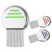 3 pieces of lice comb professional stainless steel lice comb nissen ridge effective treatment flea comb lice comb children for effective removal of hair lice and nits.