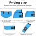 Esthesia Collapsible Bucket - 5 Gallon Portable Folding Wash Basin for Camping & Traveling - Blue - Buy Online on GoSupps.com