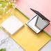YEOTWIN Compact Square PU Leather Makeup Mirror Set - 1X and 3X Magnification, Double-Sided Hand Mirror for Purses and Travel (2pcs) - Buy Online on GoSupps.com