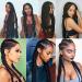 Ombre Braiding Hair Extensions - 3 Pack High Temperature Synthetic 24 Inch (DB-Black) - Durable & Stylish - Buy Online on GoSupps.com