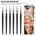 FRCOLOR 6pcs Silicone Lip Mask & Eyeshadow Brushes - Perfect Lipstick Applicator & Makeup Brushes for Women - Black 14.5x0.5cm - Buy Online on GoSupps.com
