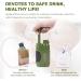 Purewell Water Purifier Pump with Replaceable 0.01 Micron Carbon Filter - 4 Stage Filtration for Camping, Hiking, Backpacking - Portable Outdoor Emergency Gear - Buy Online on GoSupps.com