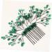 VINTORKY Green Branches and Leaves Hair Comb Crystal Bride Wedding Hair Comb Bride Crystal bridal hair comb rhinestone barrettes crystal leaf hair comb bridesmaid vintage rhinestones Metal - Buy Online on GoSupps.com