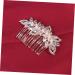 FRCOLOR 1PC Pearl Hair Comb Hair Comb pin women crystal Hair Comb Clips Wedding Headpieces bling hair Tiara diamond Hair Comb bridal headpiece Wedding Hair Comb fine bride hair accessories - Buy Online on GoSupps.com