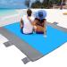 POPCHOSE Beach Blanket, Beach Blanket Waterproof Sandproof, Extra Large Sandfree Beach Mat for 4-7 Adults, Waterproof Outdoor Camping Blanket with 6 Stakes, Lightweight Compact Beach Accessories Blue(108"*85.2")