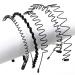Timoo 5 PCS Metal Spring Wavy Hairband Hair Hoop - Fashionable Headwear for Men & Women - Black - Buy Online on GoSupps.com