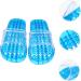 MAGICLULU 2 Pairs Slippers Quick Drying Shower Slippers Green Home Indoor Slippers Non Dorm Shoes Gym Foot Spa Soak Tub Shower Footware Massaging Travel Pvc Household Plastic Barrel 26.5x9.8cm 9.5x6pcs Bluex6pcs - Buy Online on GoSupps.com