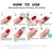 Quick Gel Nail Polish Remover Kit | Remove Gel Polish in 3-5 Minutes | Includes Cuticle Oil & Latex Tape | Easy & No-Soak Gel Remover - Buy Online on GoSupps.com