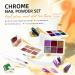 U-Shinein Chrome Nail Powder Set 6 Color Chrome Glitter Powder Metallic Chrome Powder Kit Semi Solid Modeling Gel with Nail Brush Silicone Nail Brush for Nail Art Nail Design 02 - Buy Online on GoSupps.com