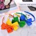 Vamotto 8 Pieces Bow Tie Headband Bow Tie Hairband for Girls Head Wraps Grosgrain Ribbon Hair Band Hair Accessories for 3-12 Year Girls Favors and Party 8 Colors - Buy Online on GoSupps.com