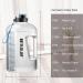 Ghonlzin 2.5L Sports Water Bottle with Time Marking & Fruit Infuser - Ideal for Athletes | International Shipping Available - Buy Online on GoSupps.com