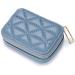Blue Lipstick Case with Mirror - Portable Leather Makeup Organizer & Travel Purse for Birthday Gifts - Buy Online on GoSupps.com