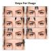 Charme Princesse Eyebrow Ruler Stainless Steel Tattoo Stencil Three-Point Positioning Symmetrical Tool (Black) - LB000249-1 - Buy Online on GoSupps.com