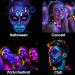 15 Colors Glow Neon Face Paint - Water-Activated UV Body Paint for Parties Halloween Festivals & Raves - Washable Eyeliner - Buy Online on GoSupps.com