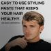 Matte Hair Paste - Strong Hold, No Shine, Long-Lasting Definition & Texture, Non-Greasy Styling Clay for Men, No Flakes, Works on All Hair Types, Keeps your Hair Healthy - Buy Online on GoSupps.com