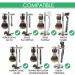 Linkidea Deluxe Stainless Steel Razor and Brush Stand Holder - Bathroom Shower Shaving Organizer for Men - Buy Online on GoSupps.com