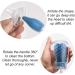 Silicone Bottle Brush Cleaner for Baby Bottles, Water Bottles, Glasses, Thermoses - Blue - Buy Online on GoSupps.com