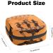 Beautiful African Woman Pattern Storage Bag for Menstrual Pads & Cups | Portable Zipper Pocket for Teens & Women - Buy Online on GoSupps.com