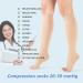 Buy VARCOH Compression Socks for Women & Men (M-4XL) - 20-30 mmHg Knee High Open Toe for Varicose Veins & Blood Circulation - Plus Size Beige - Buy Online on GoSupps.com
