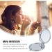 Portable Makeup Mirror Portable Beauty Mirror Compact Mirror Desktop Makeup Mirror Round Makeup Mirror Folding Mirror Travel Cosmetic Mirror Small Double Mirror Miss Metal - Buy Online on GoSupps.com