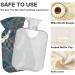 Mnsruu Japanese Hot Water Bottle with Crane Design & Velvet Cover | 1L Warm-Up Bag for Hand Pain Relief & Heat/Cold Therapy - Buy Online on GoSupps.com