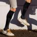 Yuedge Compression Stockings for Men & Women - 15-20 mmHg Support Socks for Running Travel & Sports - 3 & 5 Pair Options Available in Black - Buy Online on GoSupps.com