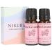 Nikura Rose Geranium Essential Oil - 20ml (2 x 10ml) | 100% Pure Natural Oils | Perfect For Skincare Stress Relief Aromatherapy Diffusers | Great For Self Care Massage Deodorant | Vegan & UK Made Rose Geranium 10 ml (Pack of 2)