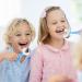 Qinerle 2 Pack U-Shaped Kids Toothbrush, Food Grade Silicone, 360 Cleaning Design - Blue - Buy Online on GoSupps.com