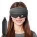 MOUNTRAX Heated Eye Mask for Dry Eyes Chalazion Stye Blepharitis and MGD USB Electric Eye Heating Pad for Sleep 3D Total Blackout Warm Compress to Relieve Migraine Unclog Glands (Grey) Gray With Aroma