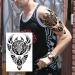 NEZAR Maori Temporary Tattoo Sleeve - 11 Sheets, Tiki Turtle Manta, Black Dragon Totem, Waterproof Fake Tattoo Sleeves for Men and Women - Buy Online on GoSupps.com