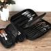NOLITOY 2pcs Black Cosmetic Bags - Portable Makeup Organizer & Toiletry Pouch (27x17cm) - Stylish Makeup Brush Holder - Buy Online on GoSupps.com