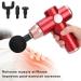 Electric Mini Muscle Massager with 4 Heads - Deep Tissue Relaxation Massage | International Shipping Available - Buy Online on GoSupps.com